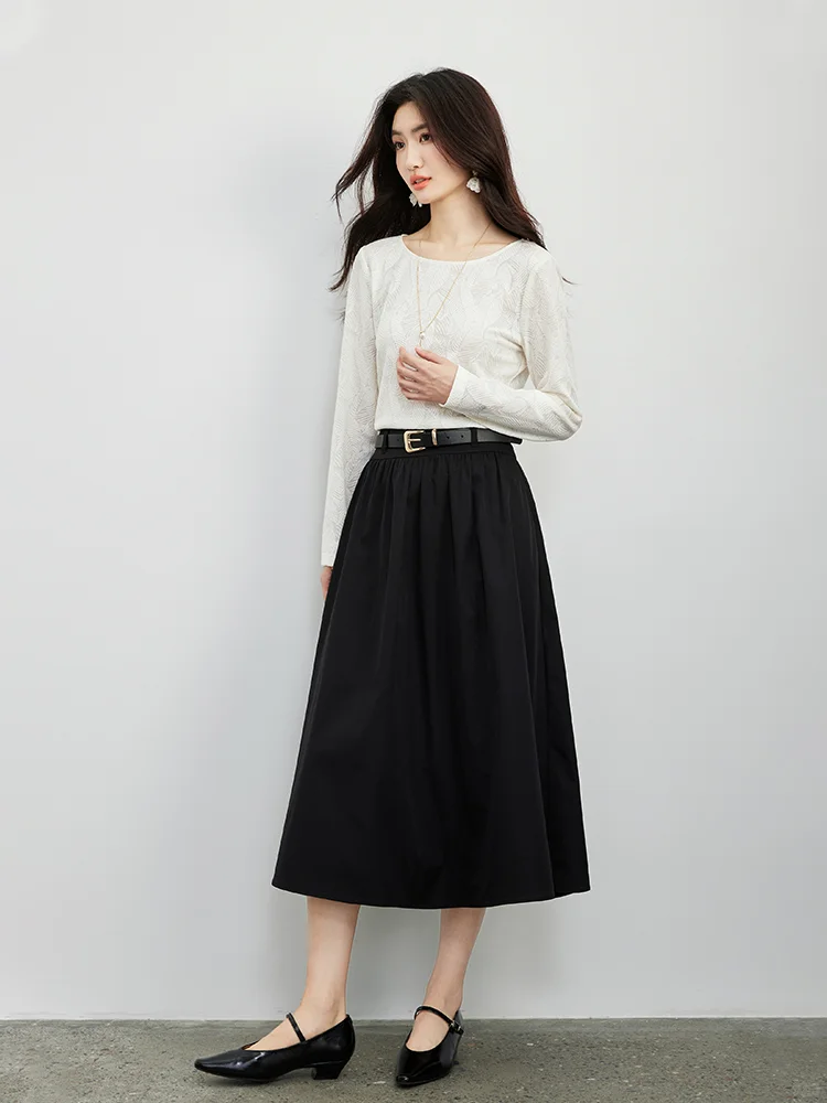 欧莎 ·经典法式复古黑裙小伞裙