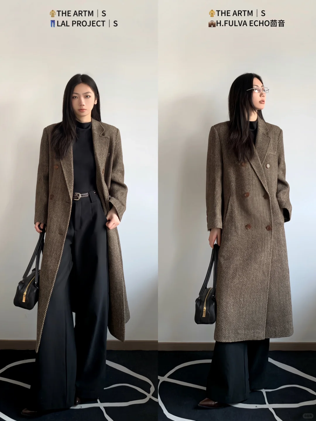 姐系氛围感｜高级allgrey驼色大衣穿搭合集