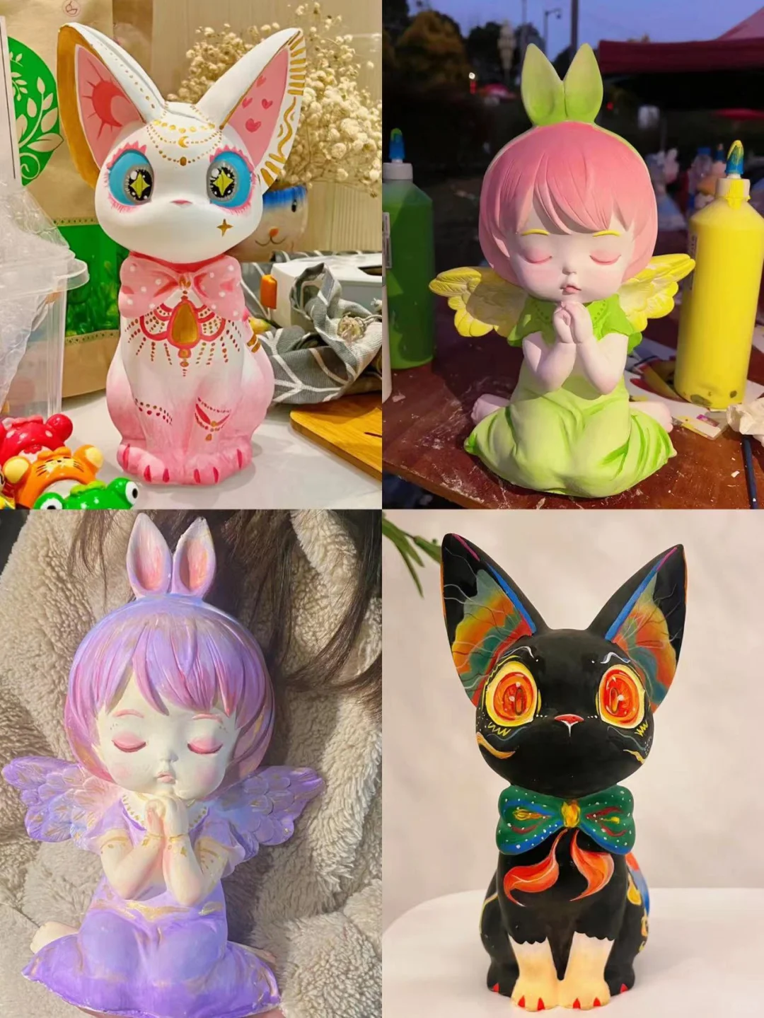 下次见面一起来画石膏娃娃叭?