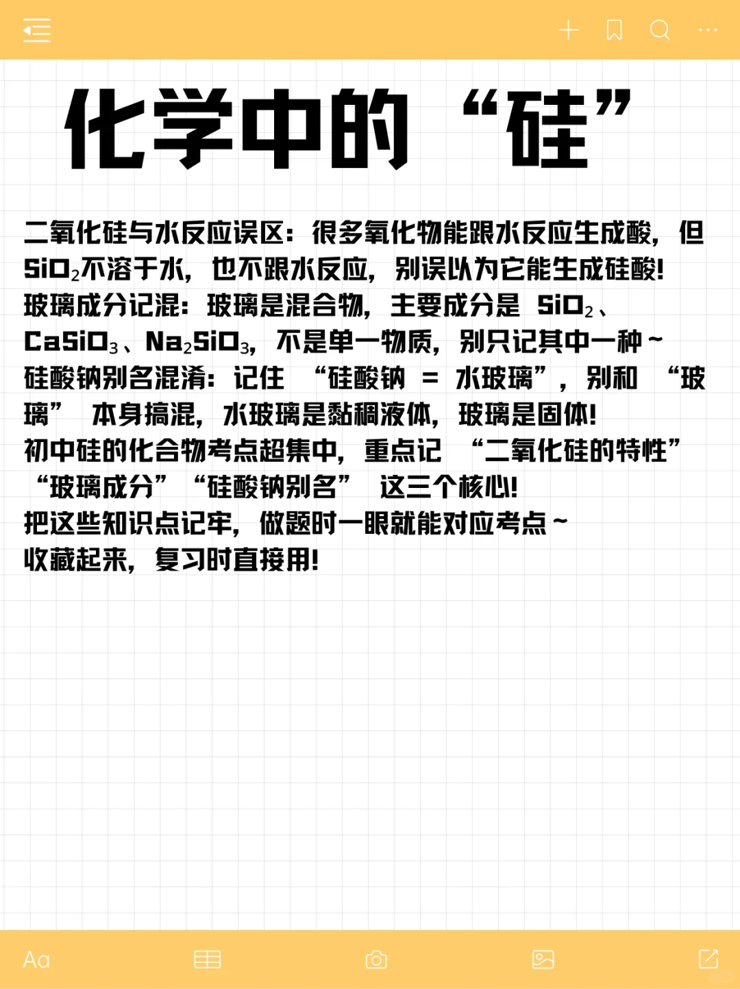 硅的化合物考点，一篇搞定不丢分！