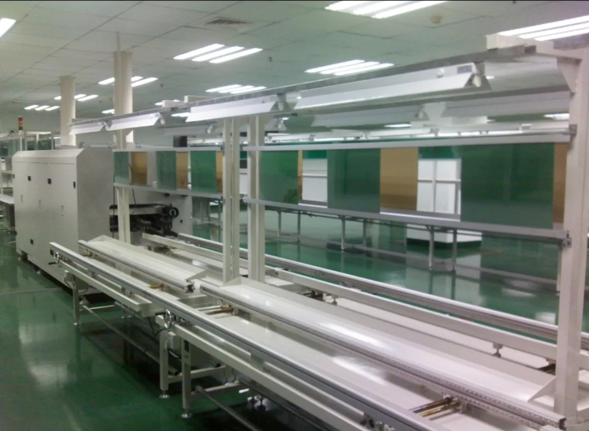 电子厂手工插件流水生产线，