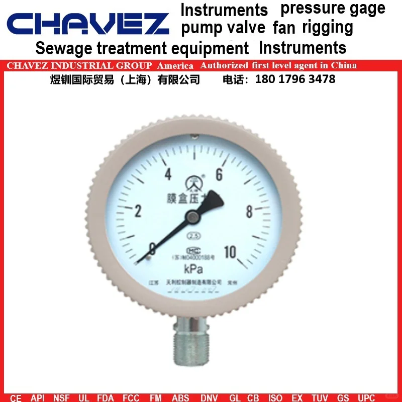 进口船用压力表工作原理 CHAVEZ查韦斯