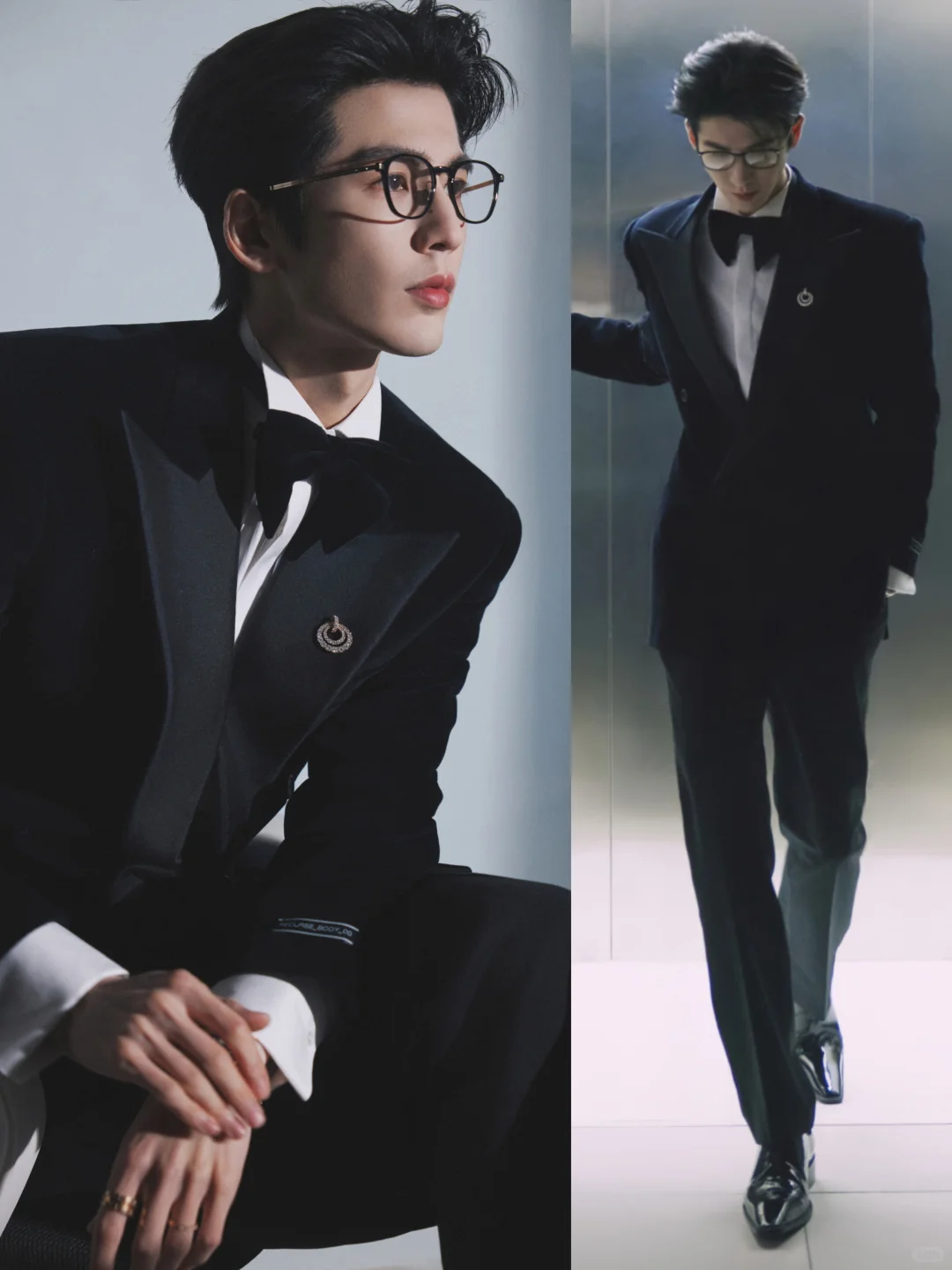 戴黑框镜的张凌赫太禁欲了，撕漫男本男！