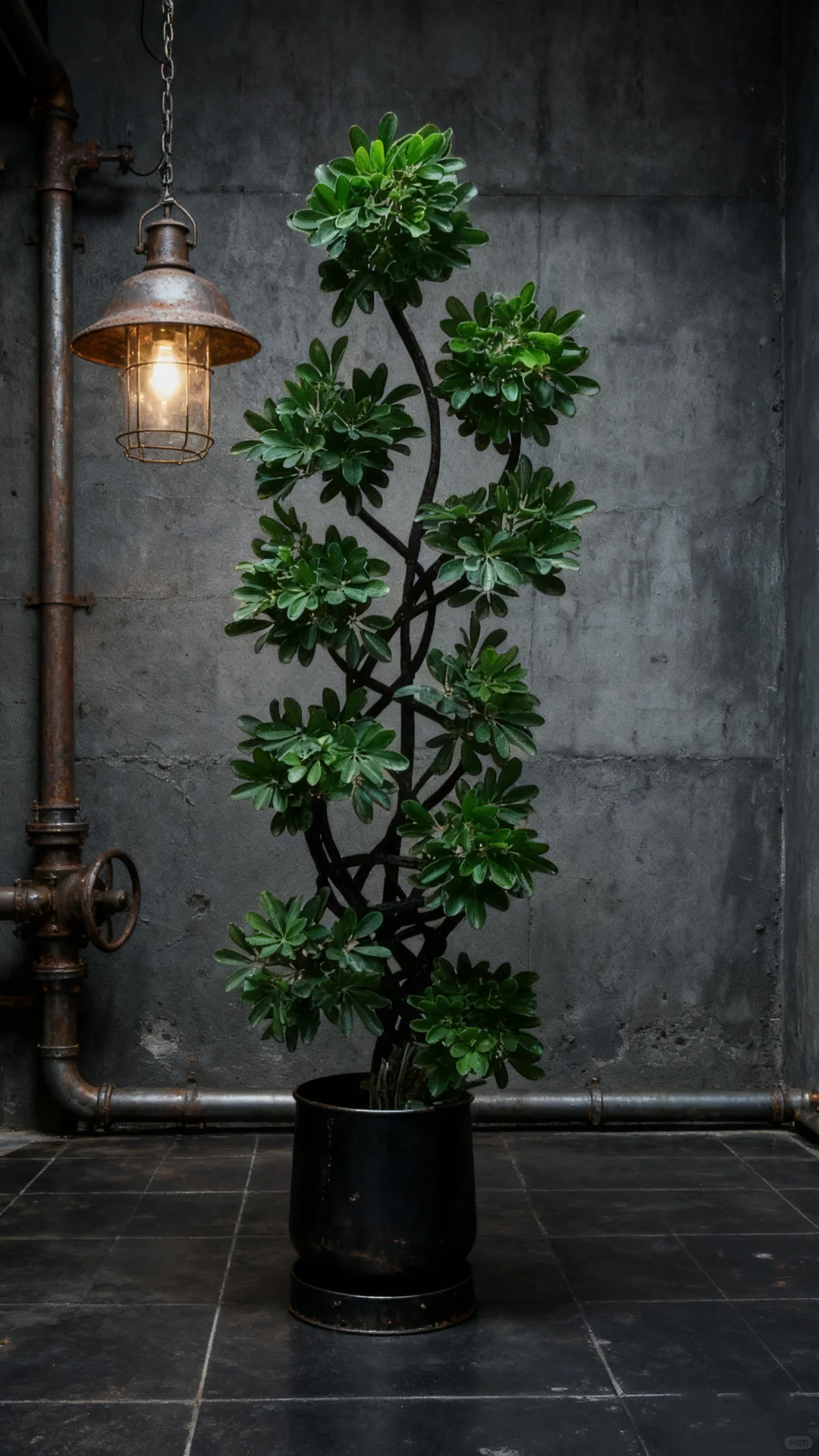 ⚙️工业风家居｜这棵绿植直接把酷飒感拉满