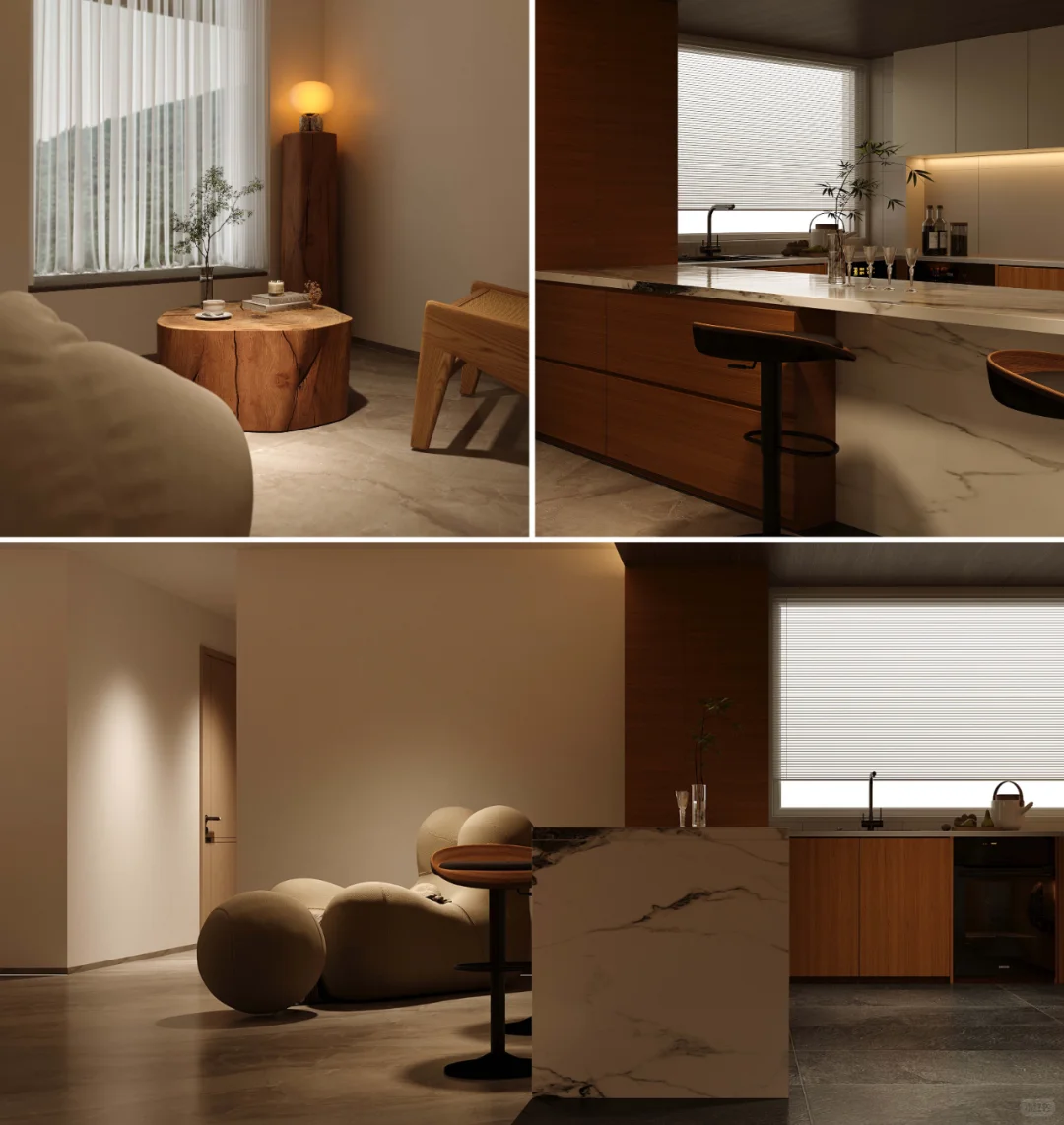 115㎡混搭风?去客厅化设计的家情味?