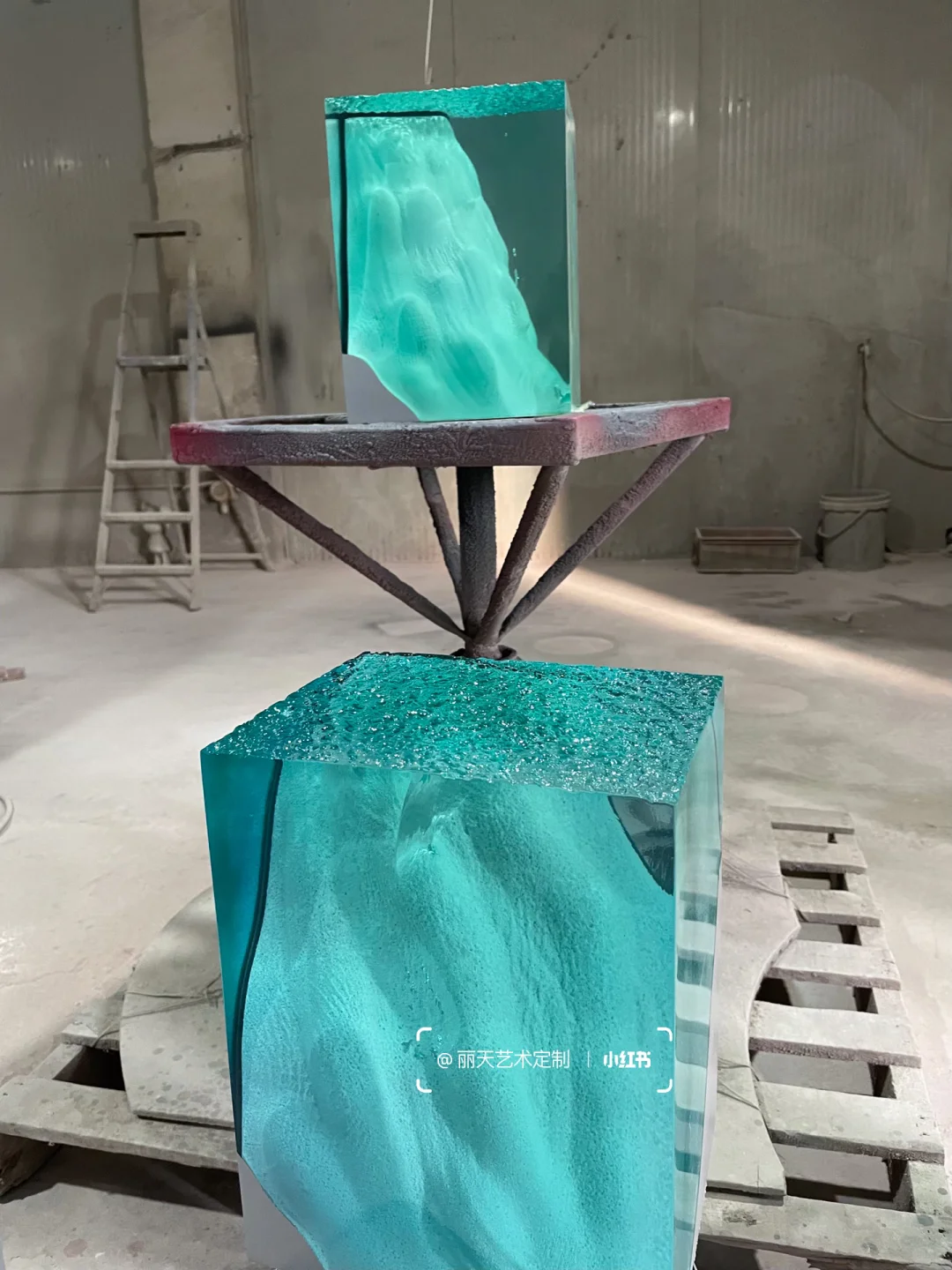 树脂艺术装置，凝固的海洋，感受自然的魅力