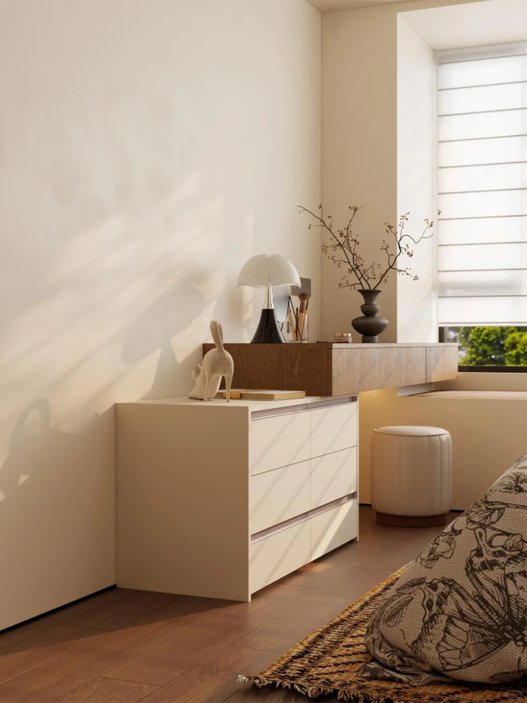 158㎡中古风+奶油色，拿捏复古电影感！