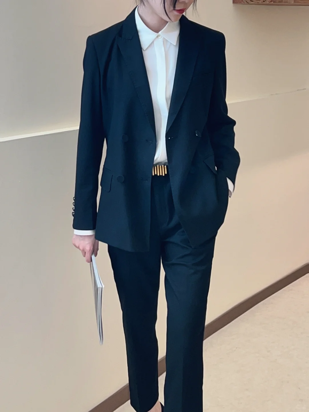 公务员体制内面试通勤的气质套装