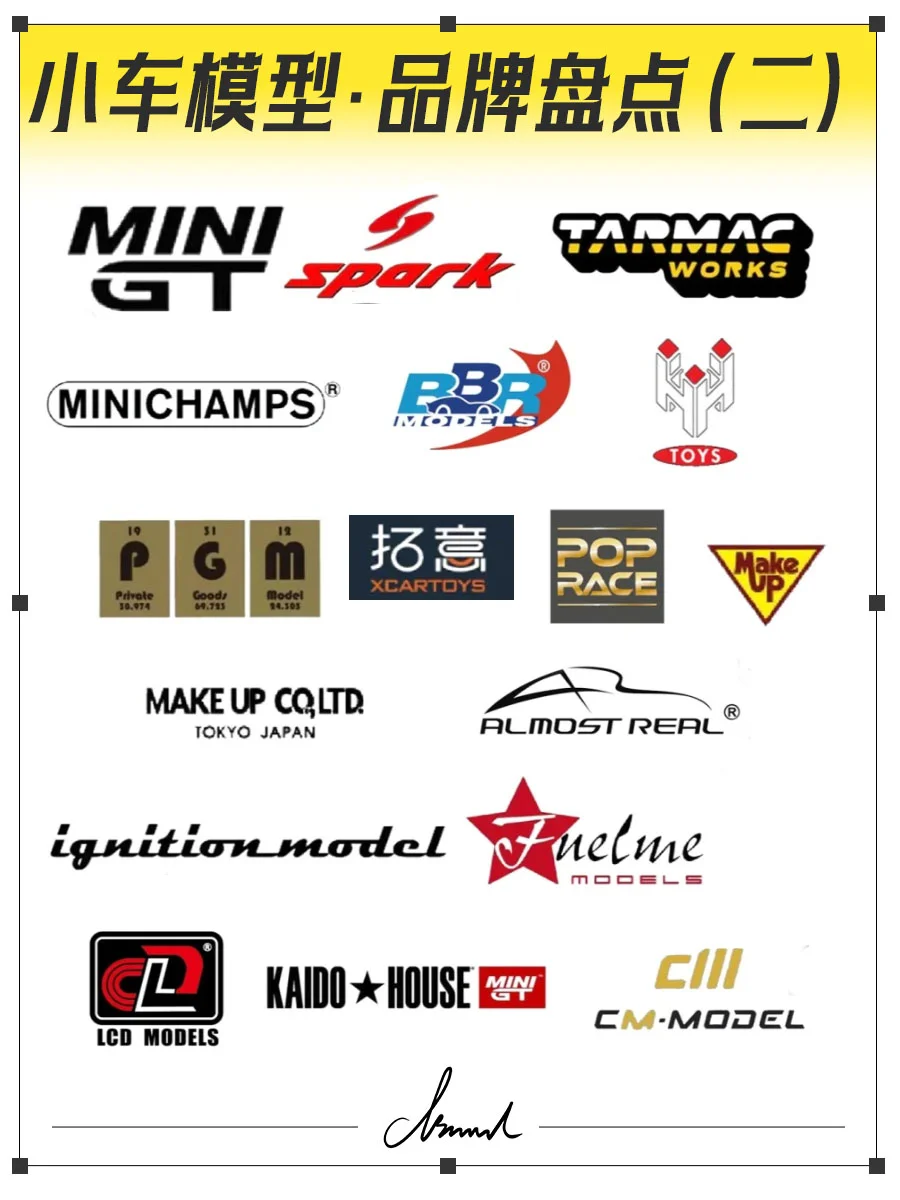?车模品牌大盘点，睁大眼睛入坑不亏（二