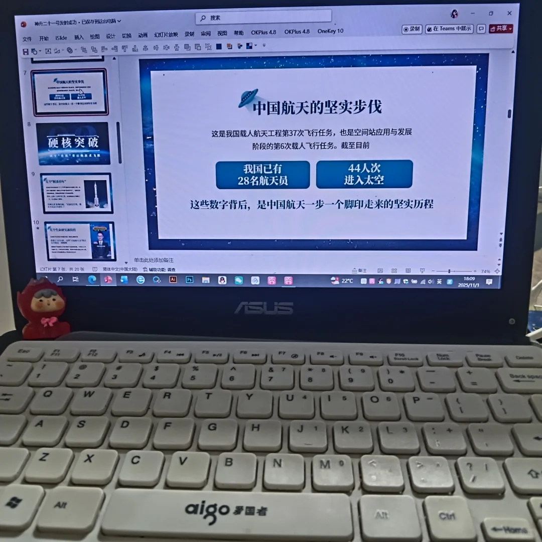 神舟二十一号发射圆满成功PPT