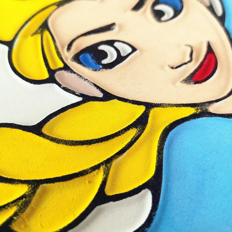 ?孩子的创意天地?儿童画画涂色凹凸画涂鸦画填色水彩画DIY画板玩具广场摆摊涂鸦画