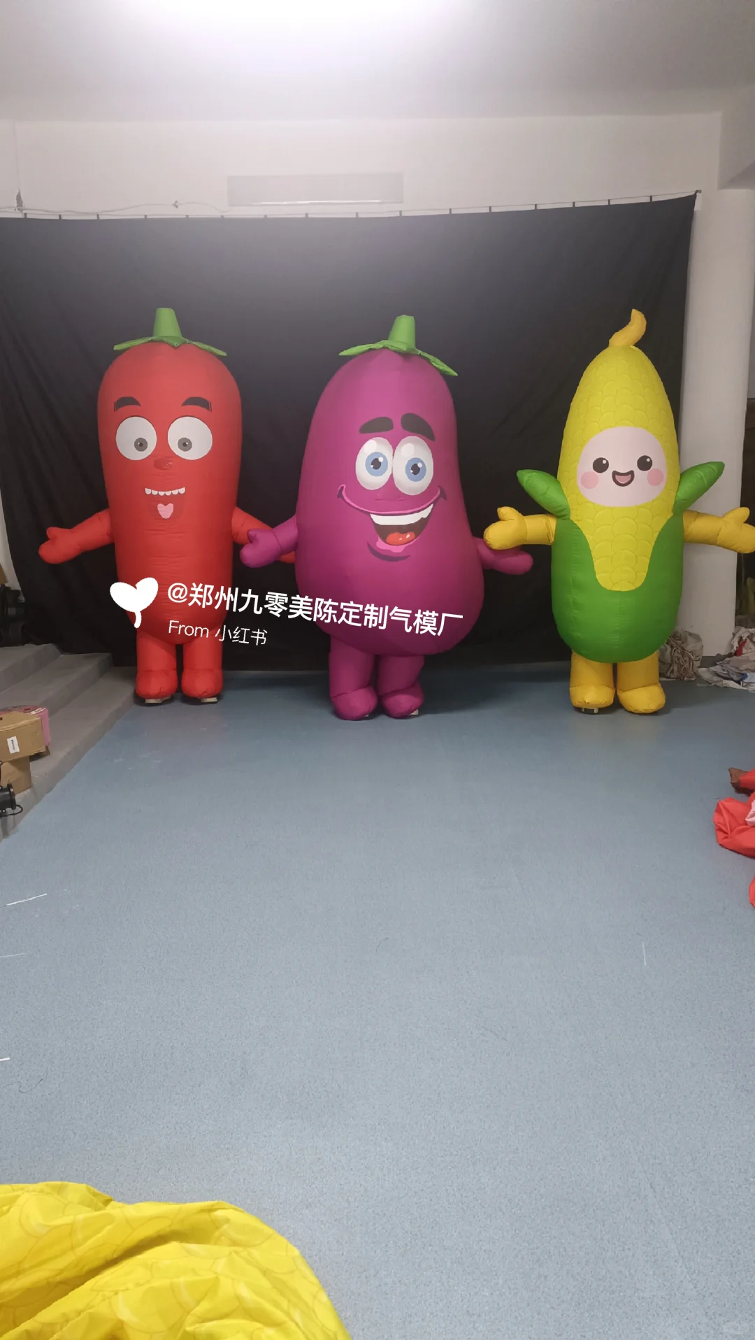 定制蔬菜水果卡通人偶气模，丰收节美陈必备