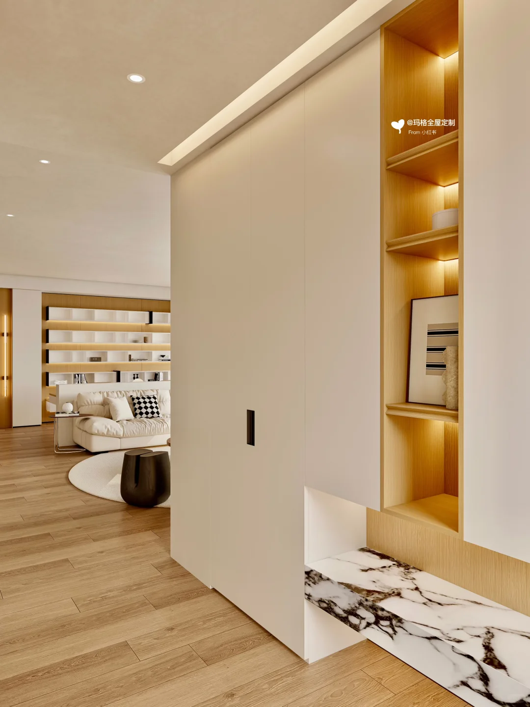 小户型都来抄原木极简风！大平层既视感?