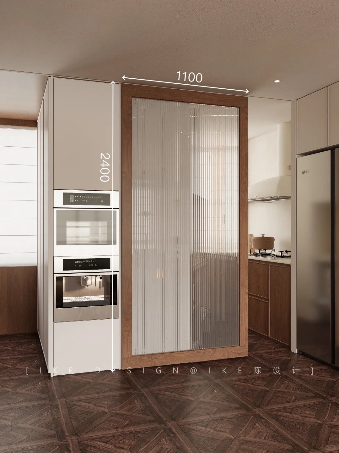 三个空间用一扇门，一门三用，太机智了！