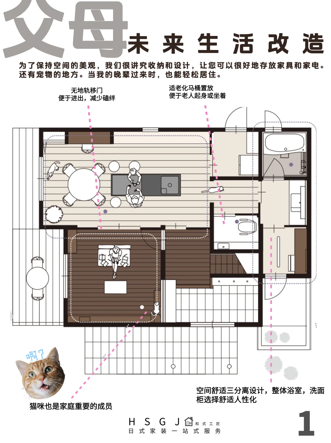 父母和宠物共生宅｜如何实现分离不分家？