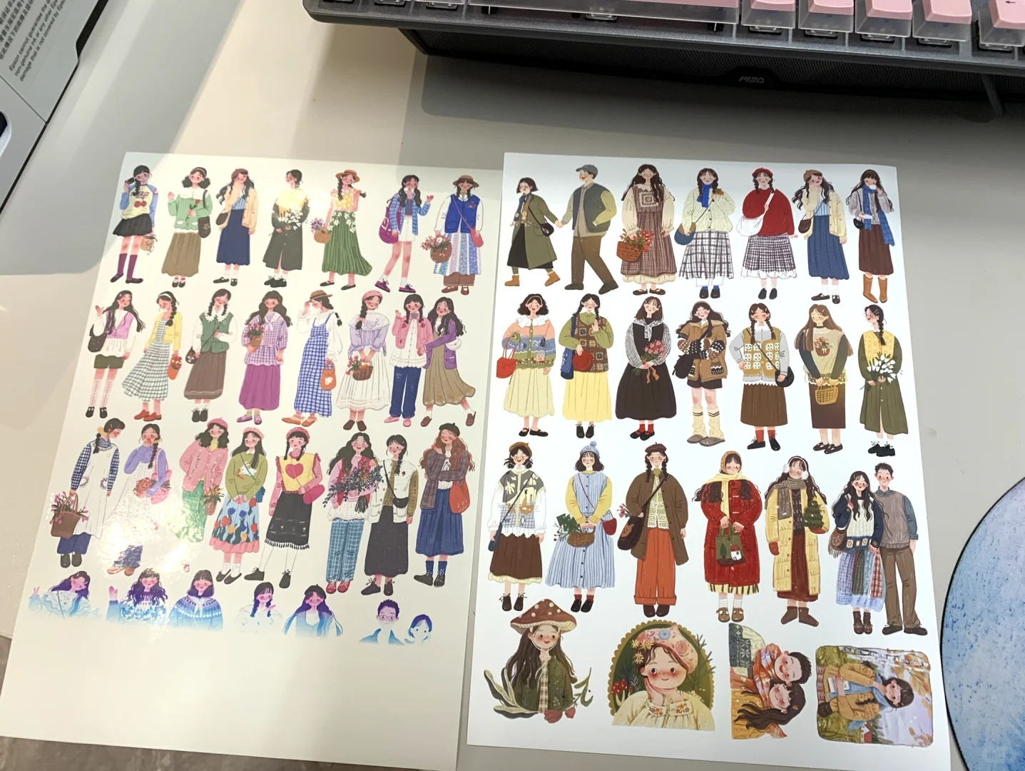 爱普生3251打印不干胶对比