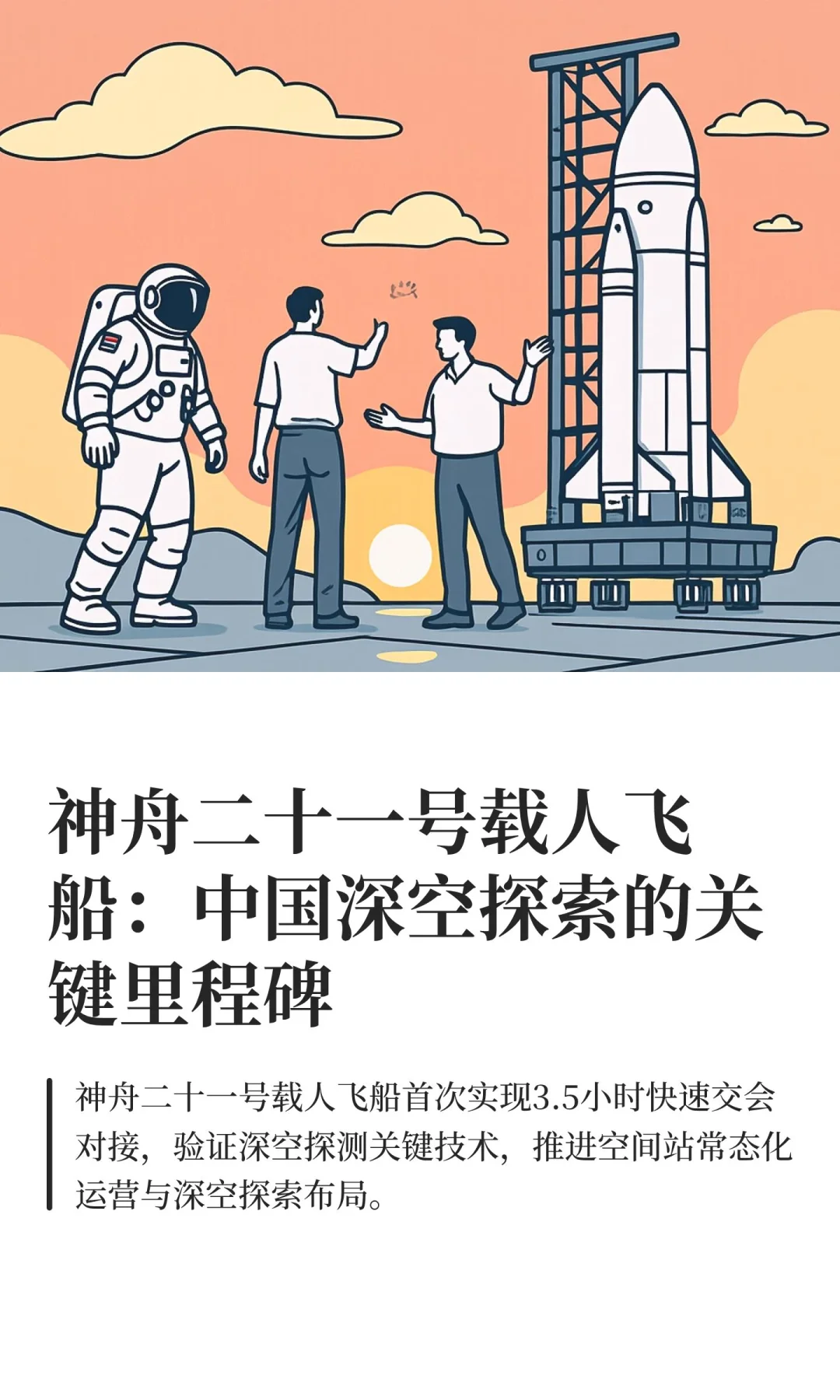 神舟二十一号载人飞船：中国深空探索的关键