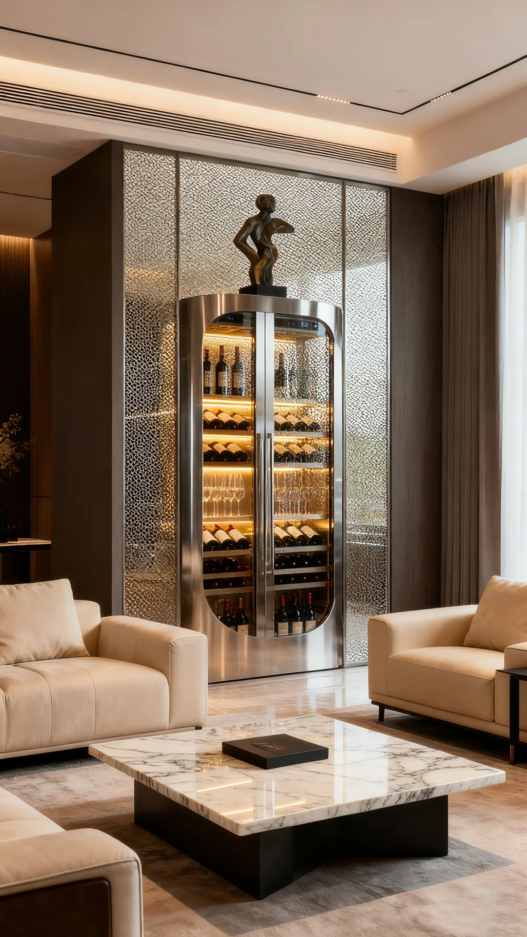 充满设计感的酒柜让居家空间提升生活品质