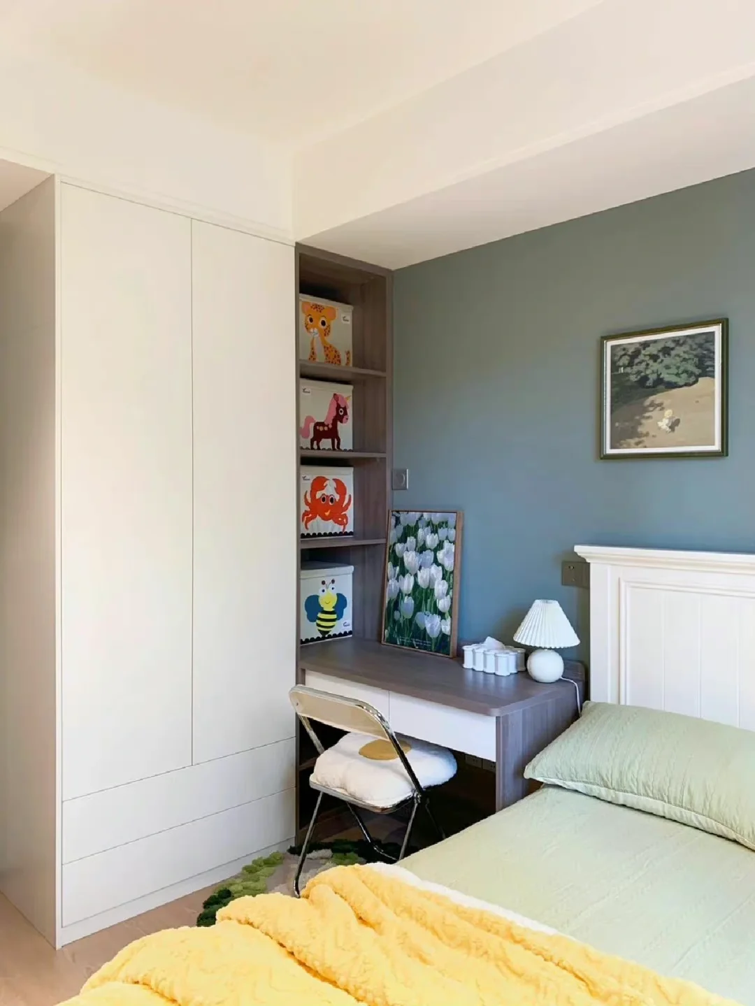 邯郸装修设计/高颜值书桌衣柜一体设计