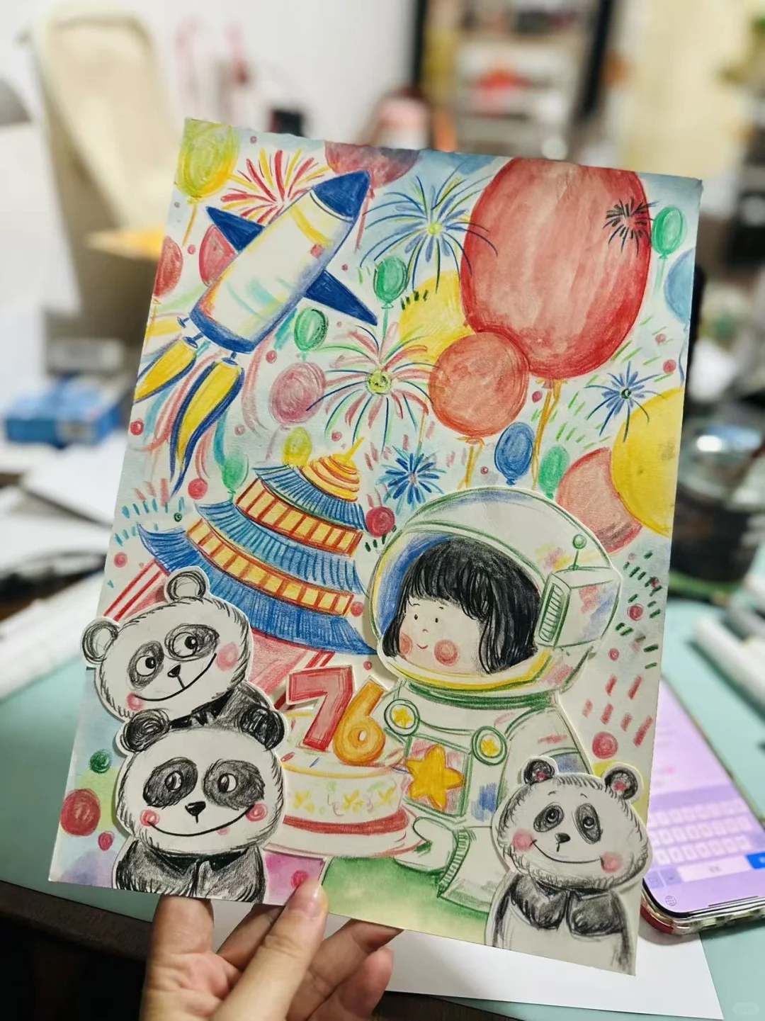 一张随性彩铅小作