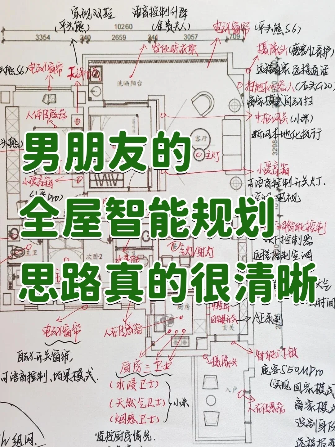 男朋友的全屋智能规划思路真的很清晰~