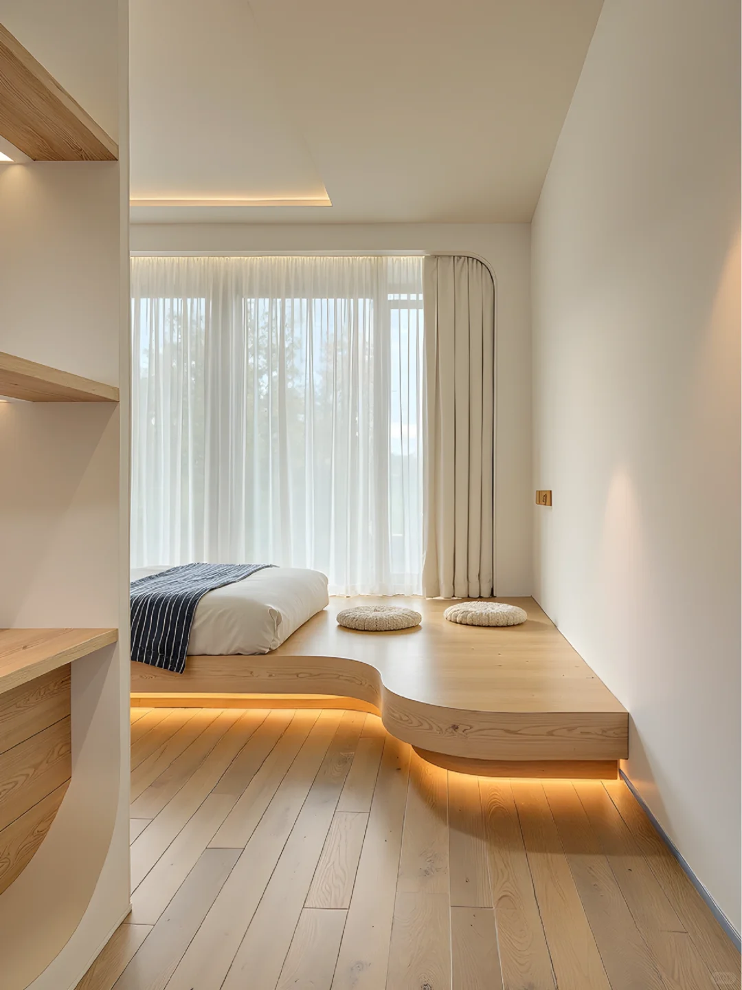 6㎡次卧逆袭?开大！地台书房通透实用飞