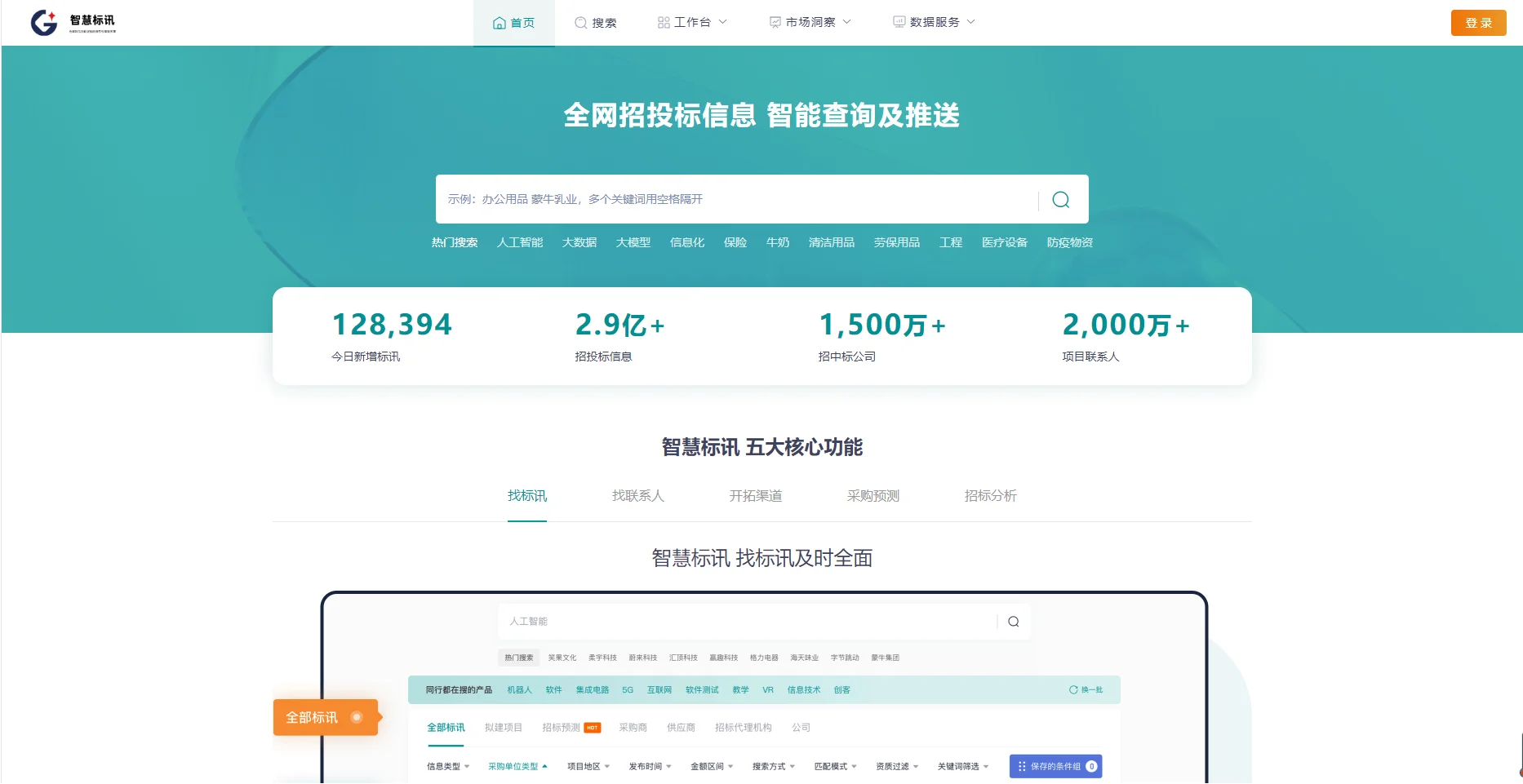 招投标必备|智慧标讯招投标信息服务平台