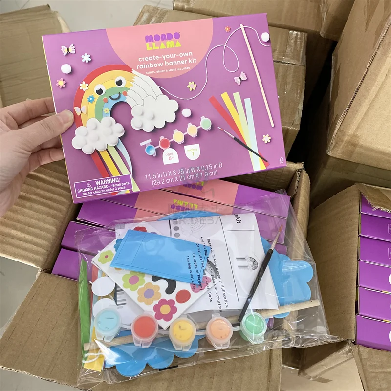 6.8DIY彩虹涂色彩绘手工模型 只有40个