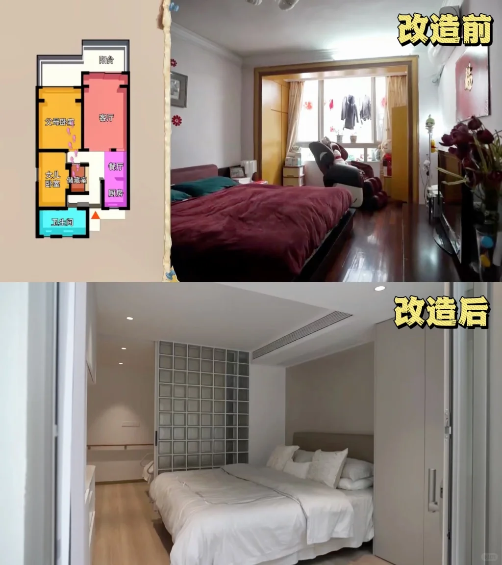 改造前VS改造后|老公房变身护理房范本