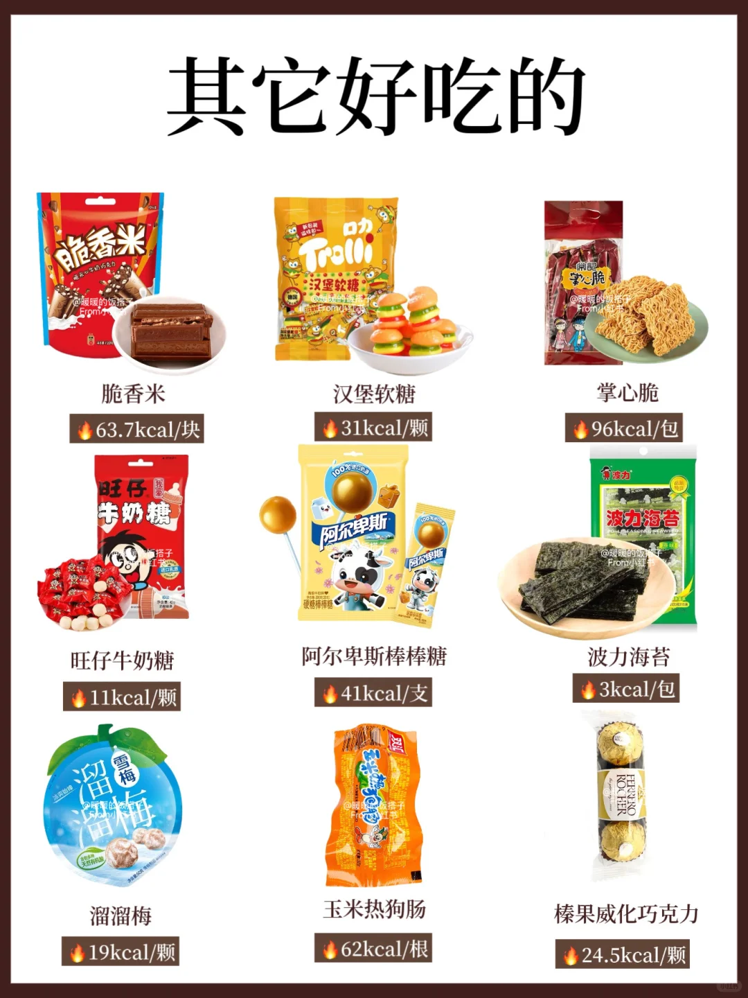 100大卡以内零食合集！瘦子零食分享?快?住