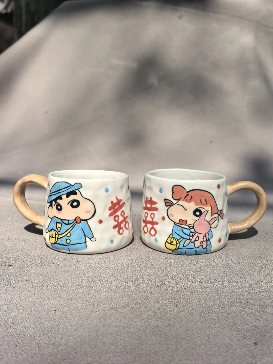 原创的手绘情侣对杯来啦！！！