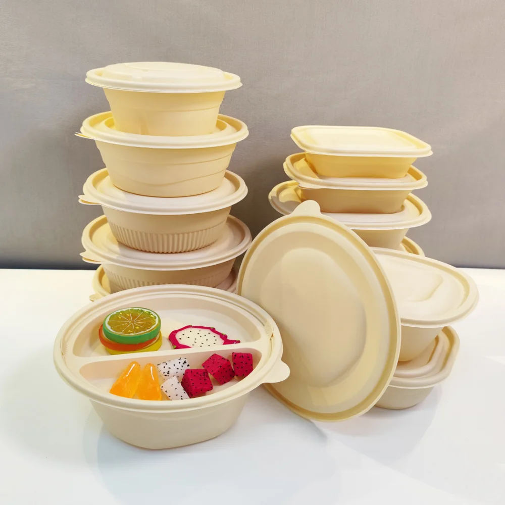 被问爆的生物基餐盒✨ 米黄颜值+环保属性