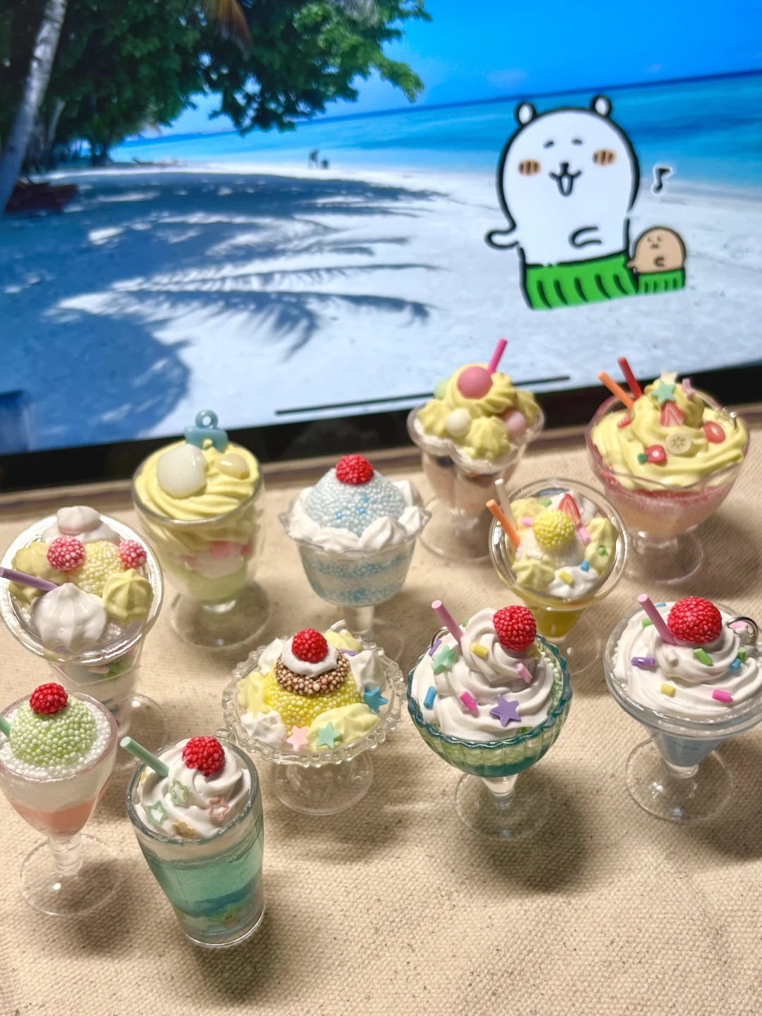 用五块钱做了十几个甜品?