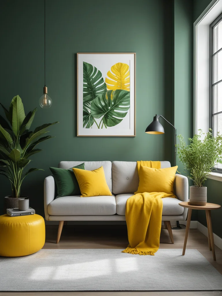 绿色×黄色，活力满分家居搭配