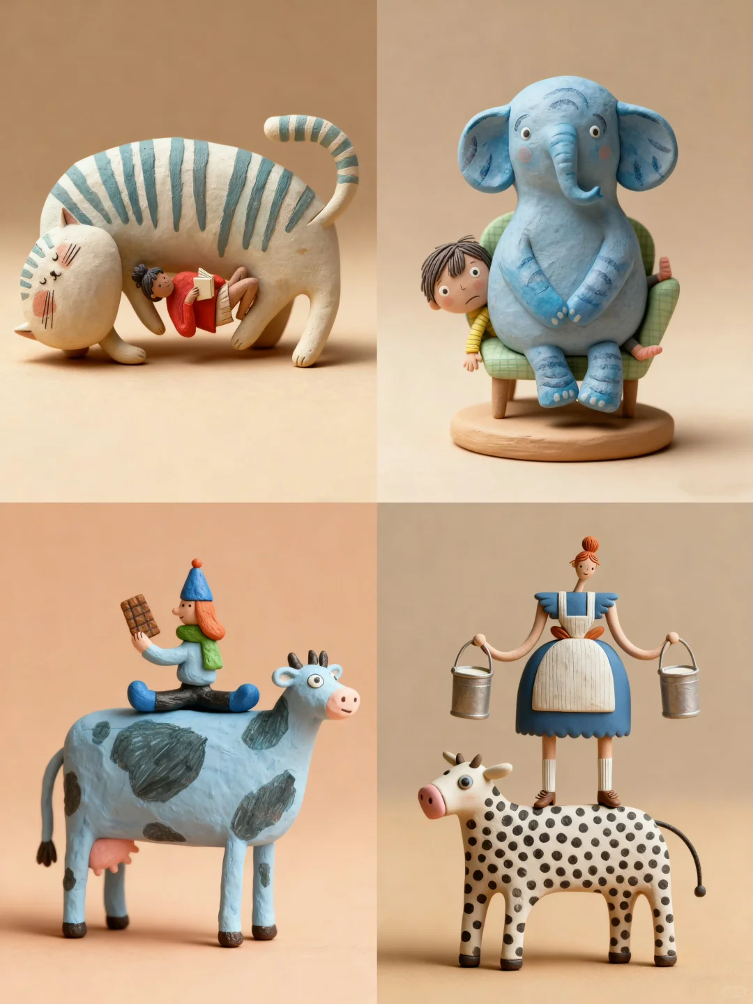 ?天呐！童话世界偷偷变成陶艺小人了！