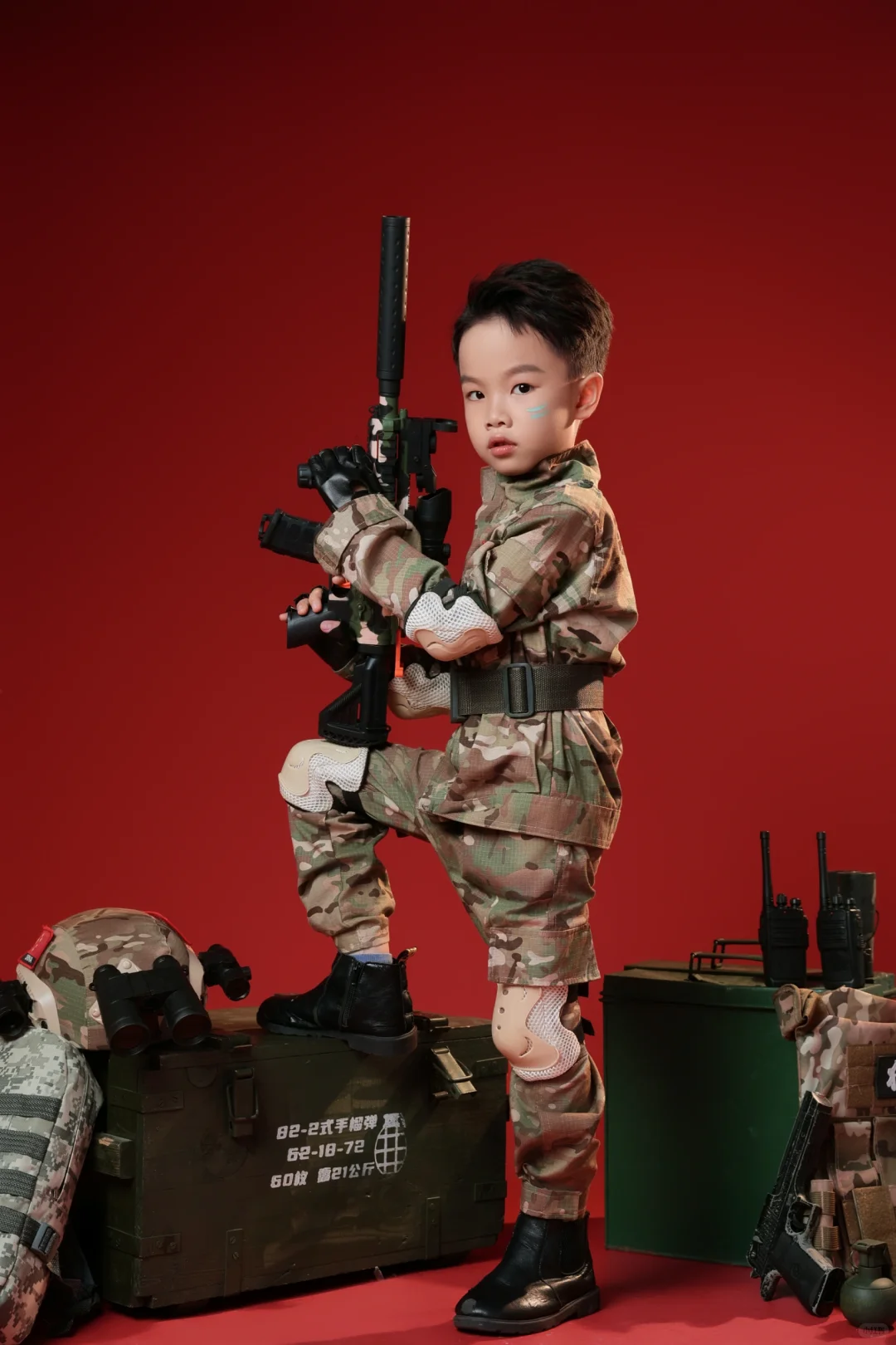 6岁“特种兵”报到！气场这块直接拿捏?