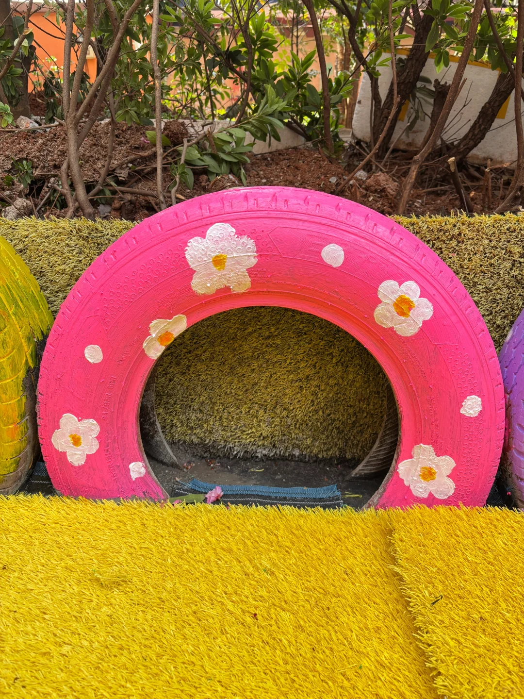 旧轮胎涂鸦✍️