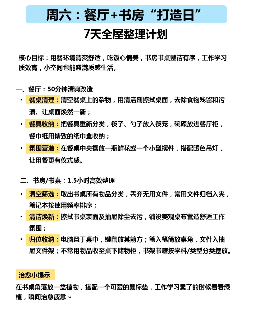 家里无处下脚？7天搞定全屋整理