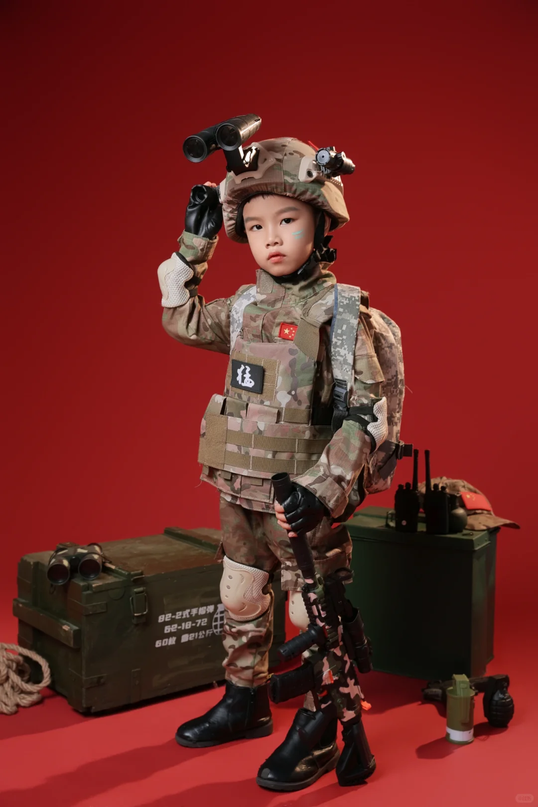 6岁“特种兵”报到！气场这块直接拿捏?