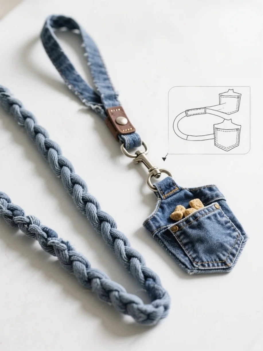 用牛仔裤做宠物玩具,你见过吗?