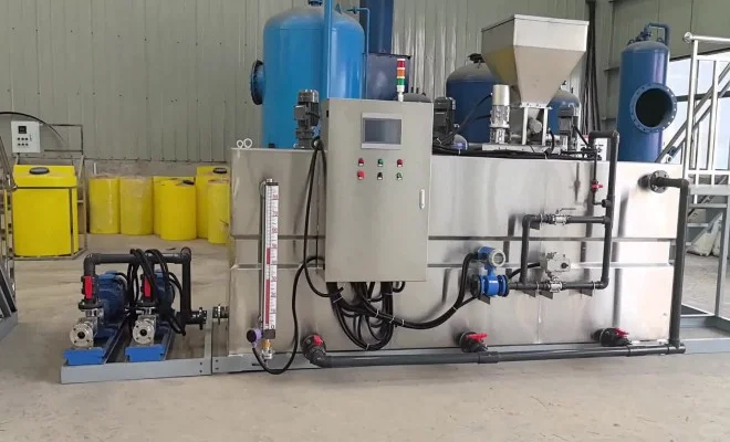 电镀废水重金属去除投加氢氧化钠加药装置