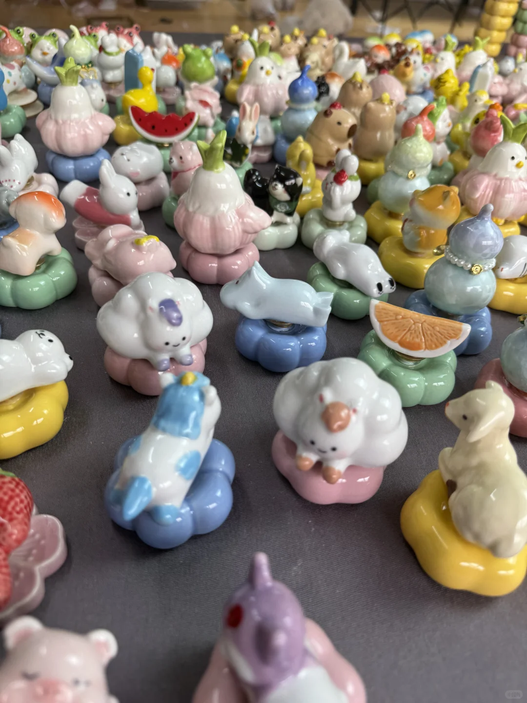 景德镇陶瓷转转陶瓷小动物摆件