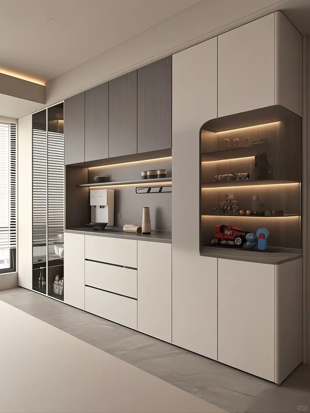 这么好看的餐边柜谁能拒绝呀！顾家全屋定制