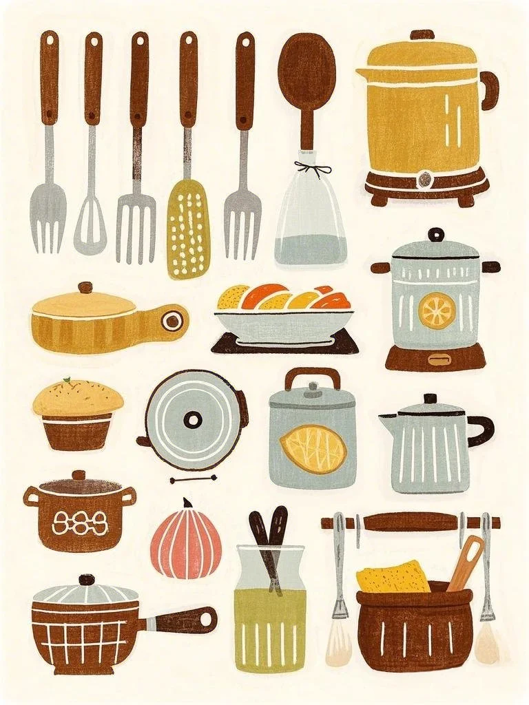 Sarah的绘画素材｜No.16 厨具单品～