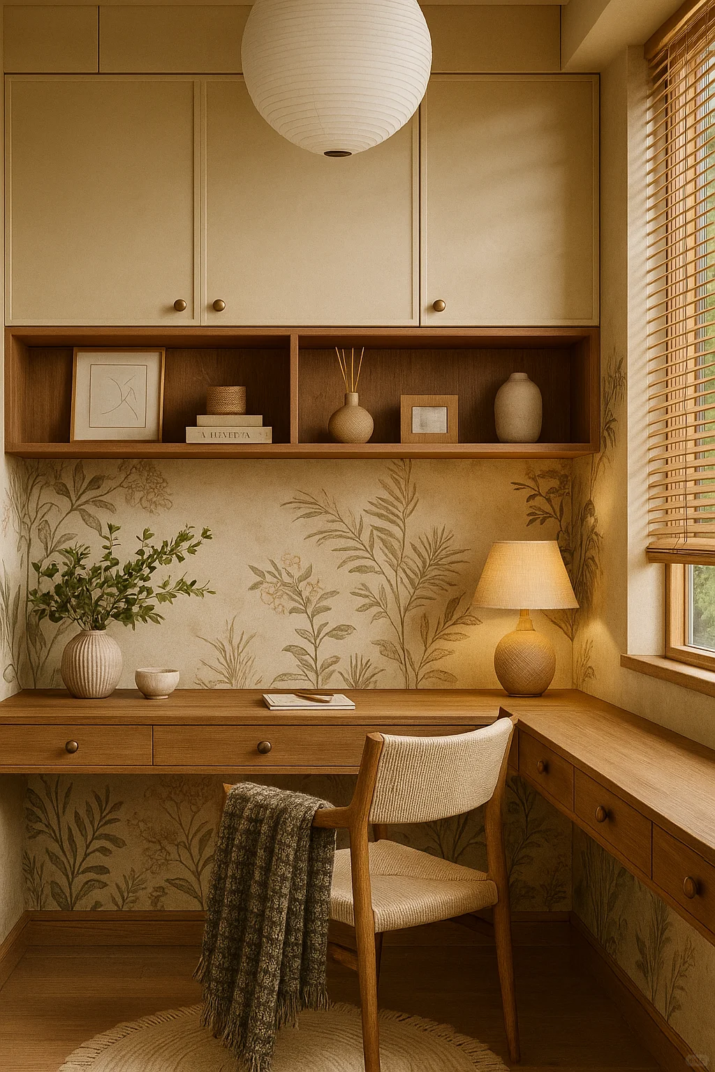 L型双人书房设计?