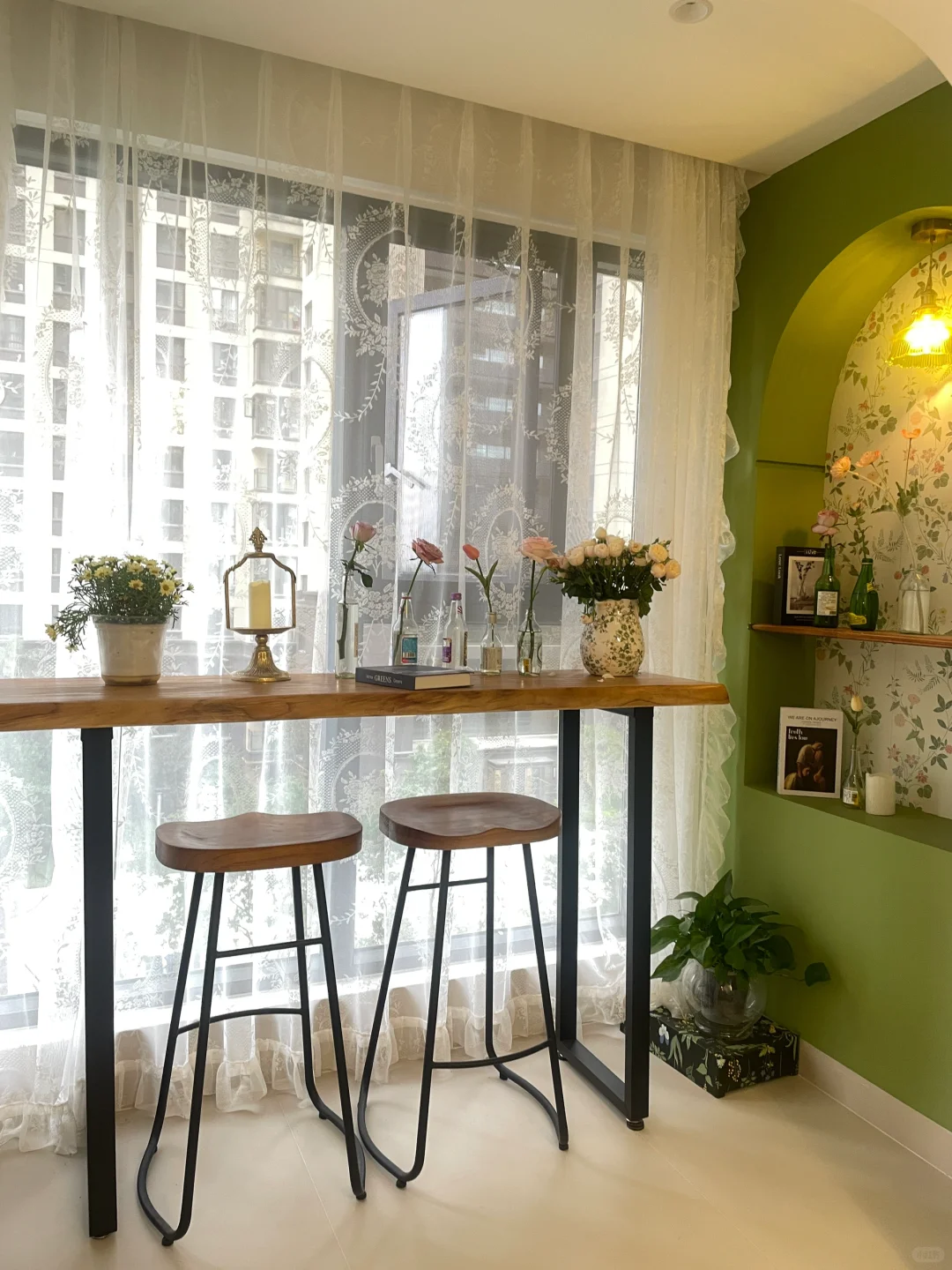 30岁住进了自己设计的绿色森系小家里！?