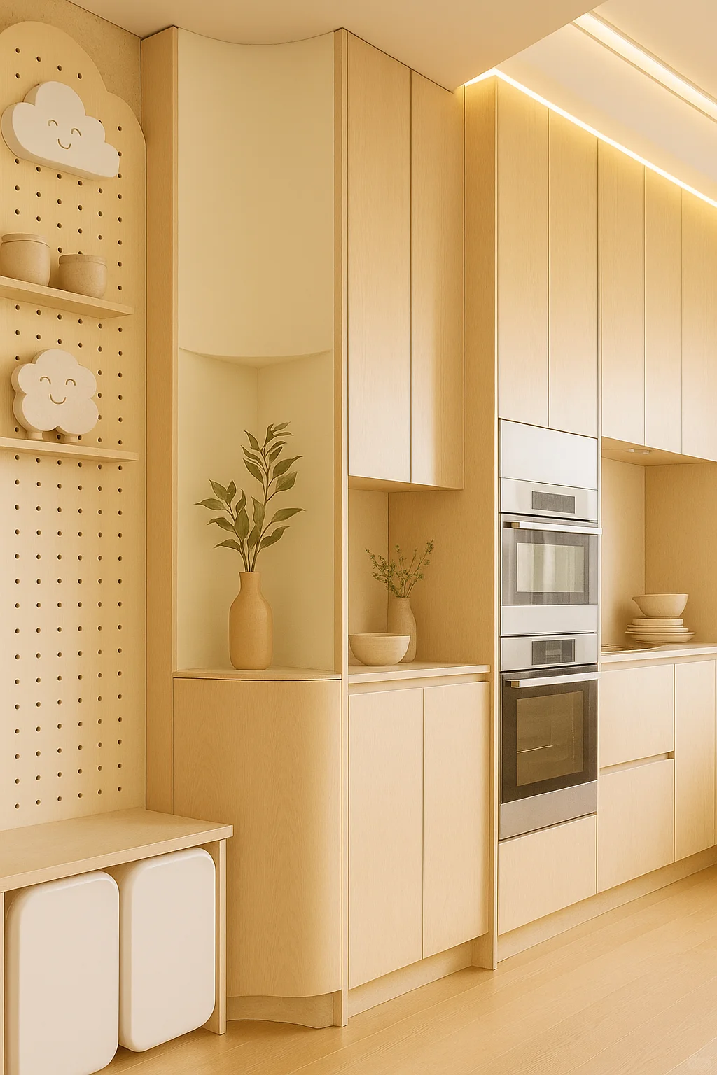 ☺️转角玄关+餐边柜一体设计