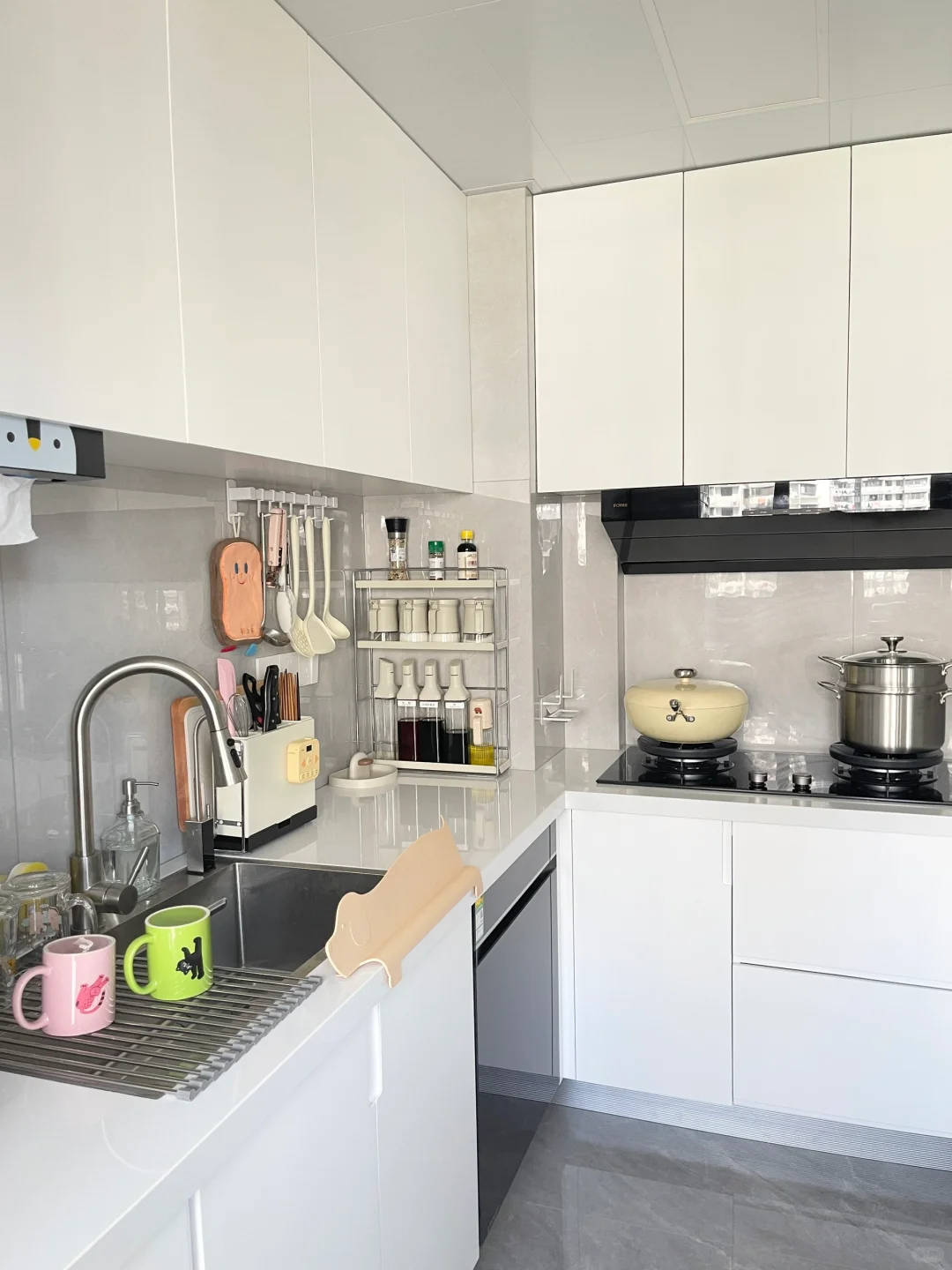 普通人家的厨房收纳，实用才是王道 ！