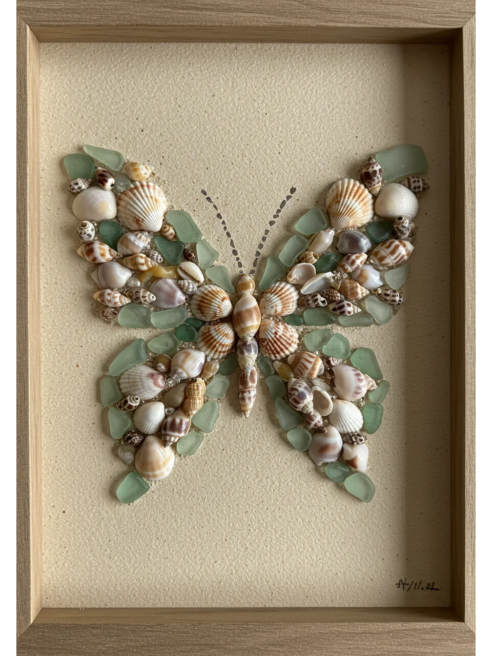 ?一秒穿越到海边!?贝壳DIY蝴蝶?