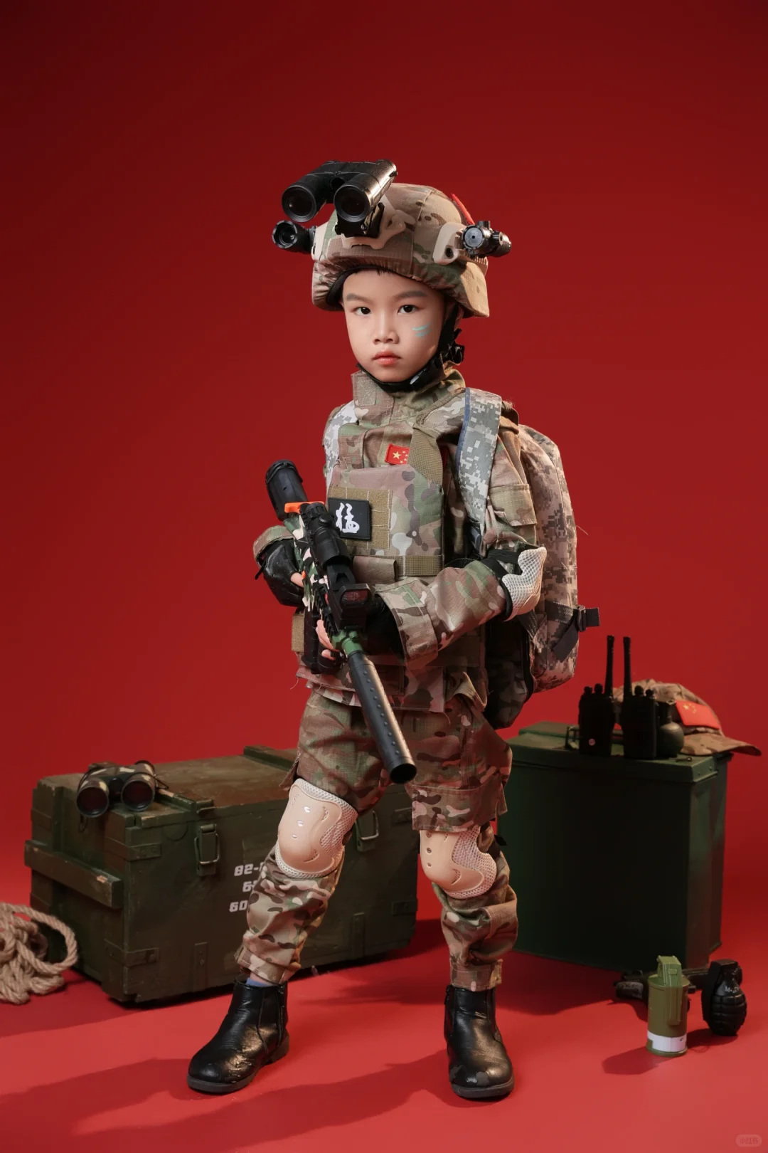 6岁“特种兵”报到！气场这块直接拿捏?